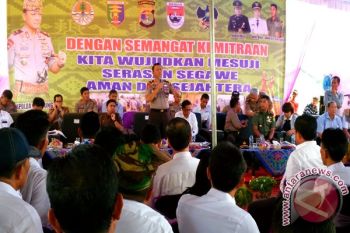 Kapolda Lampung Dialog di Register 45 Mesuji
