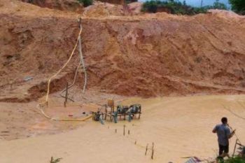 Kembali Polres Kuansing Bongkar Penambangan Emas Ilegal, Dua Pelaku Diamankan