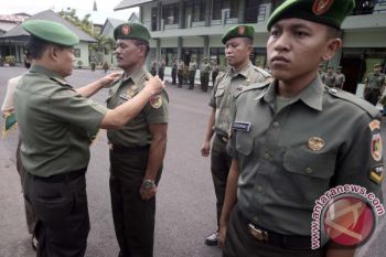 153 prajurit Korem Santiago naik pangkat 