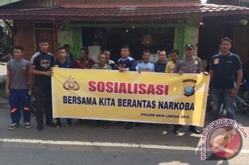 Polsek Daik Lingga Kampanyekan Bahaya Narkoba