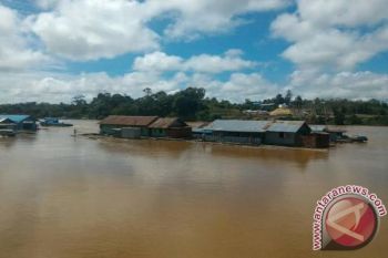 Rumah "Lanting" Di Sungai Barito Direlokasi