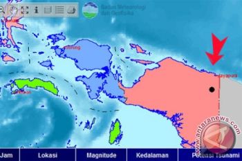 Gempa 5,6 SR Guncang Papua