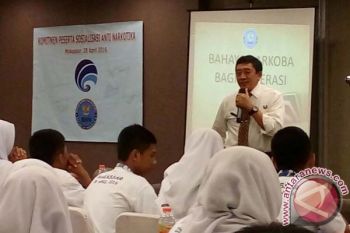 Kemkominfo-BNN sosialisasi antinarkoba kepada siswa 