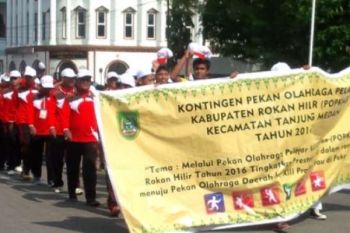 Dibuka Plt Sekda Rohil, Popkab Diikuti 1.500 Siswa Atlit