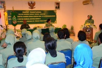Persit Korem 172/PWY persiapkan sertijab ketua 