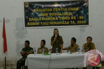 Sosialisasi wawasan kebangsaan warnai TMMD