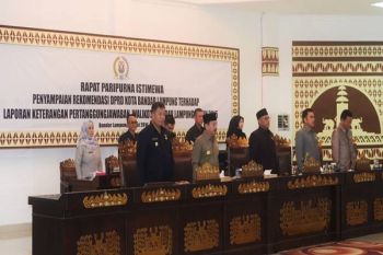 Paripurna Rekomendasi DPRD atas LKPJ Wali Kota Bandarlampung