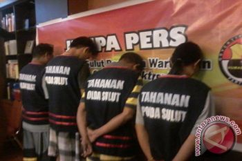 Polda Sulut ringkus empat tersangka  pengedar Narkoba 