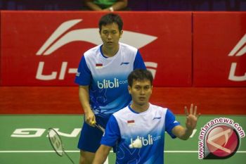 Ganda putra Hendra-Ahsan ke semifinal All England 2019