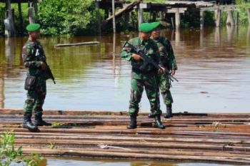 Korem Wirabima Riau Amankan 30 Ton Kayu Ilegal di Rohil