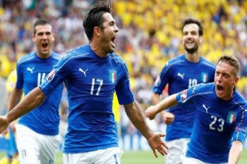 Piala Eropa - Gol Eder antar Italia melaju ke babak 16 besar