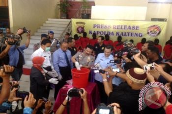 Polda Kalteng Musnahkan Sabu-sabu Senilai Rp 1,5 Miliar