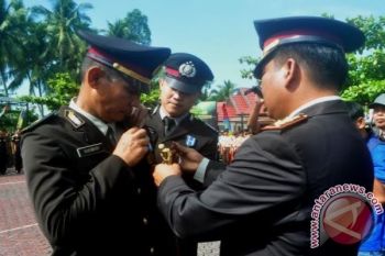 Tujuh Anggota Polres Barito Utara Naik Pangkat 