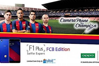 Oppo F1 Plus FC Barcelona sudah Dipesan 2.000 Unit