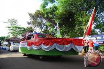 Korem Palu Gelar Pawai Cinta Tanah Air 