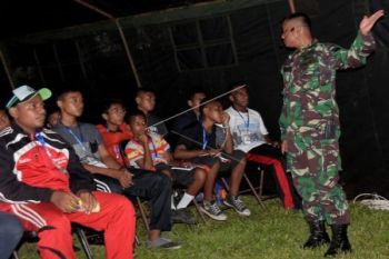 Satgas Yonif 122/TS gelar pelatihan bela negara bagi pelajar perbatasan 