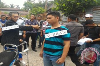 Polres Payakumbuh Rekonstruksi Pembunuhan Rivo Mario