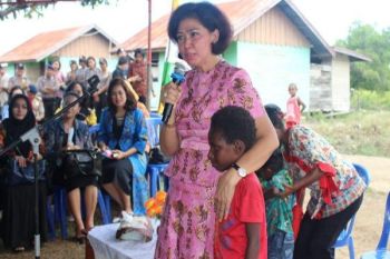Istri Menhan sosialisasi OASE-KK di Merauke