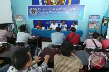 Wartawan Kotim Ikuti Kursus Cepat Bahasa Inggris