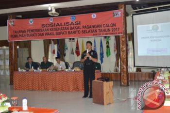 KPU Barsel Sosialisasi Pemeriksaan Kesehatan Bakal Calon Bupati dan Wabup