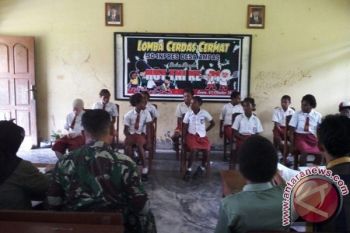 Yonif Mekanis 516/CY gelar cerdas cermat di SD Ampas Keerom