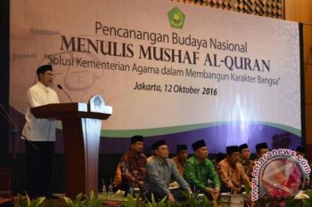 Menag: Mushaf Santri Bentuk Membuat Budaya Menulis Alquran