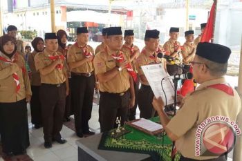 Gugus depan pramuka rutan Makassar dilantik 