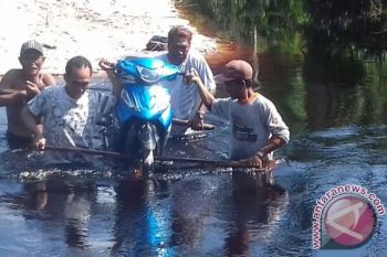 Awas! Jalan Sanggu-Majundre Barito Selatan Terendam Banjir