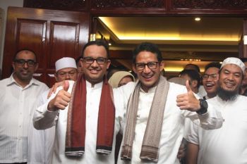 Anies dan Sandiaga Sambangi Kantor Muhammadiyah