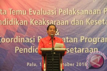Gubernur Sulteng Rakor Evaluasi Program Aksara Internasional 