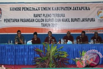 KPU Kabupaten Jayapura tetapkan lima pasangan calon 