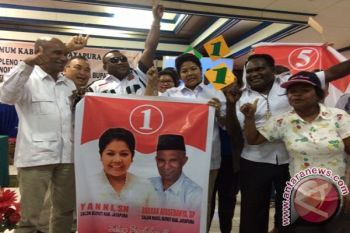 Cabup Jayapura Nomor 1 klaim elektabilitasnya capai 53,85 persen 