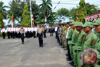 Polres Barsel Gelar Pasukan Pengamanan Pilkada 
