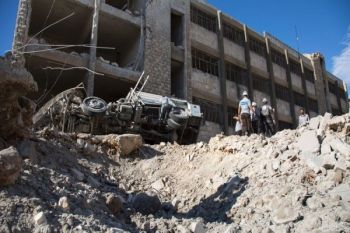 Pemboman Gencar Gerilyawan Akibatkan 40 Orang Tewas di Aleppo, Suriah