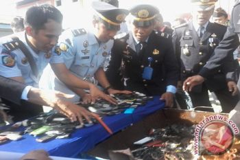 Kemenkumham Sulut musnahkan 166 HP hasil razia 