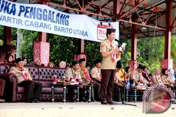 Bupati Barito Utara Tutup Jambore Penggalang Pemula