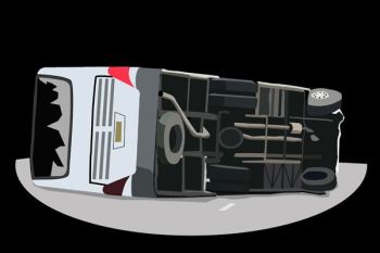 Bus Bawa Pendemo Tabrakan di Tol Cipali Seorang Tewas 15 Luka 