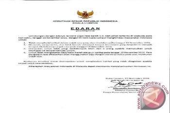 KBRI Kuala Lumpur himbau WNI tidak terlibat aksi bersih