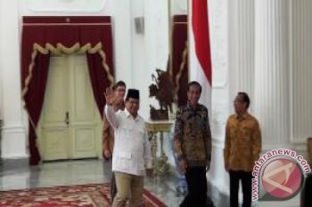 Presiden Terima Prabowo di Istana Merdeka