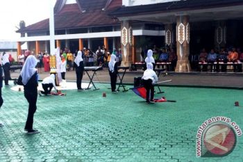 Wah, MIN Lahei Barito Utara Ikuti Borneo Marching Di Banjarmasin