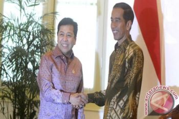 Novanto-Jokowi Bahas Isu Politik