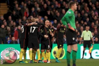 Bungkam Crystal Palace 2-1, Manchester City ke Peringkat Kedua Klasemen