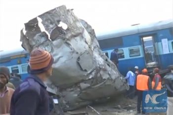91 killed, over 150 injured in train accident in Northern India