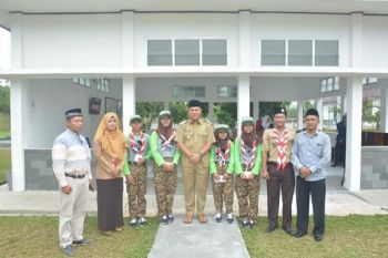 Mustafa Lepas Pramuka Lampung Tengah ke Jambore Asean