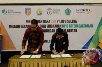BPJS Ketenagakerjaan-Bank Sultra Kerjasama Sukseskan GN Lingkaran
