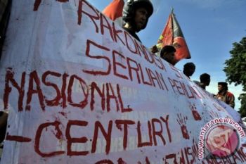 Mahasiswa aksi prakondisi peringati hari anti korupsi 