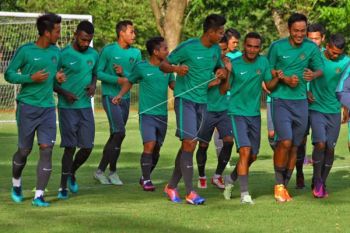 Timnas Langsung Latihan Sepulang dari Vietnam