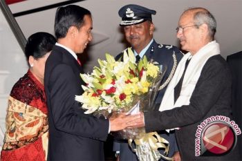 Jokowi disambut upacara kenegaraan di Rashtrapati Bhavan