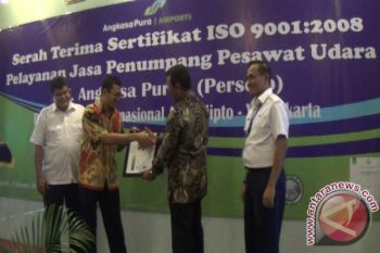 Bandara Internasional Adisutjipto Yogyakarta raih sertifikasi ISO