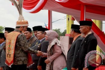Presiden Jokowi di HKSN Palangka Raya